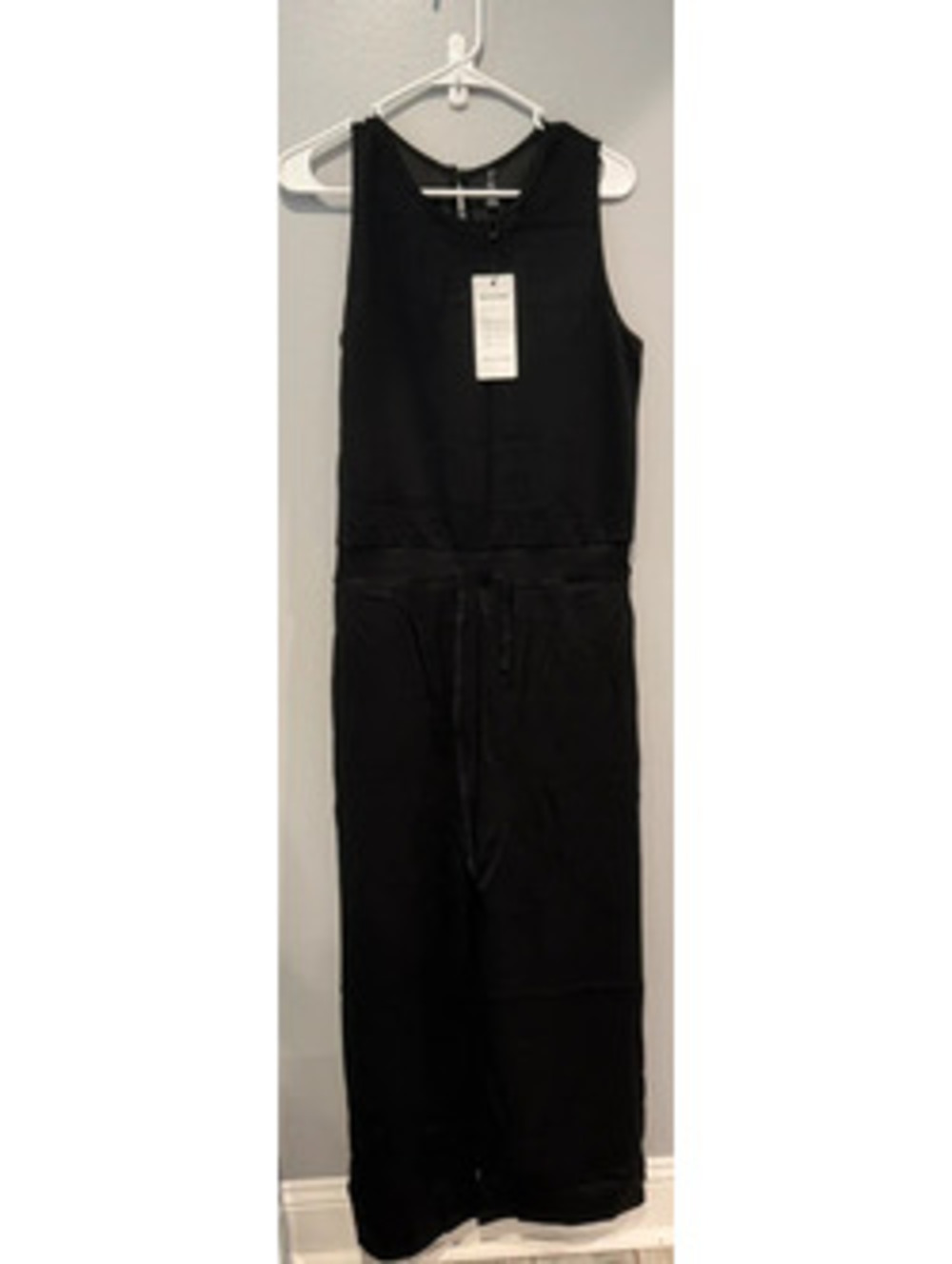 NWT Sarin Mathews Black Sleeveless Wide Leg Jumpsuit Women’s Large